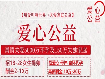 武宁捐卵助孕生子 爱心志愿者招募